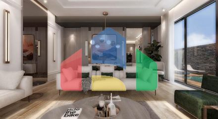 Виллы планировки 5+2 в районе Дошемеалты - Анталия