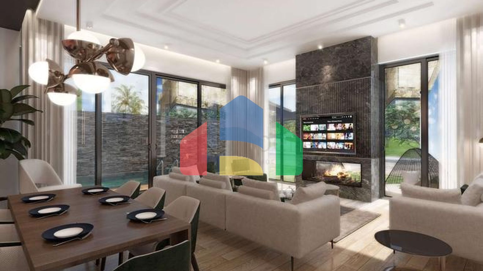 Виллы планировки 5+2 в районе Дошемеалты - Анталия