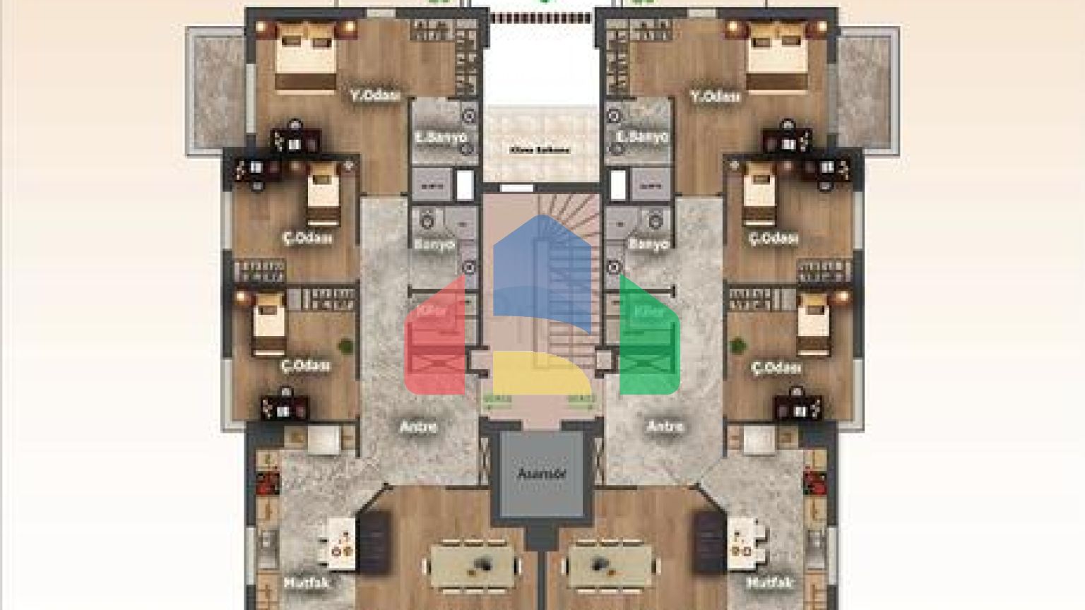 Новий комплекс з квартирами плануванням 3+1 в районі Дошемеалти