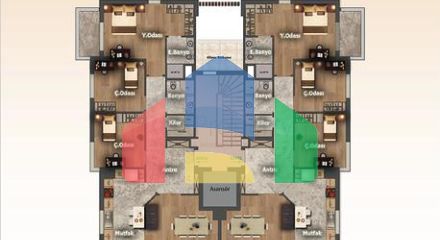 Новий комплекс з квартирами плануванням 3+1 в районі Дошемеалти