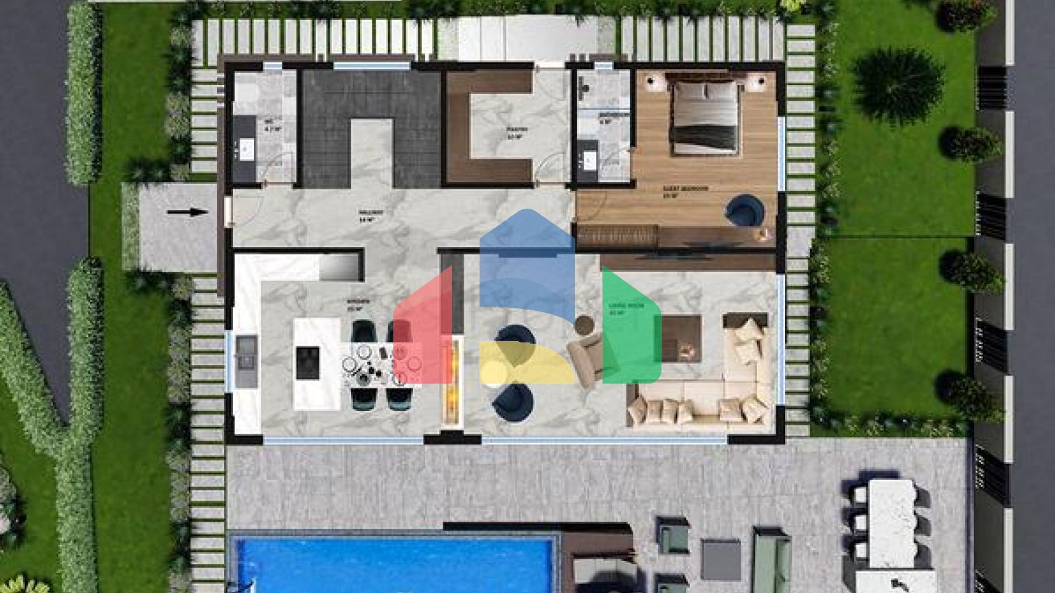 Инвестиционный проект виллы планировки 4+1 в районе Дошемеалты - Анталия