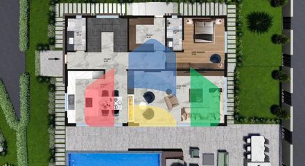 Инвестиционный проект виллы планировки 4+1 в районе Дошемеалты - Анталия