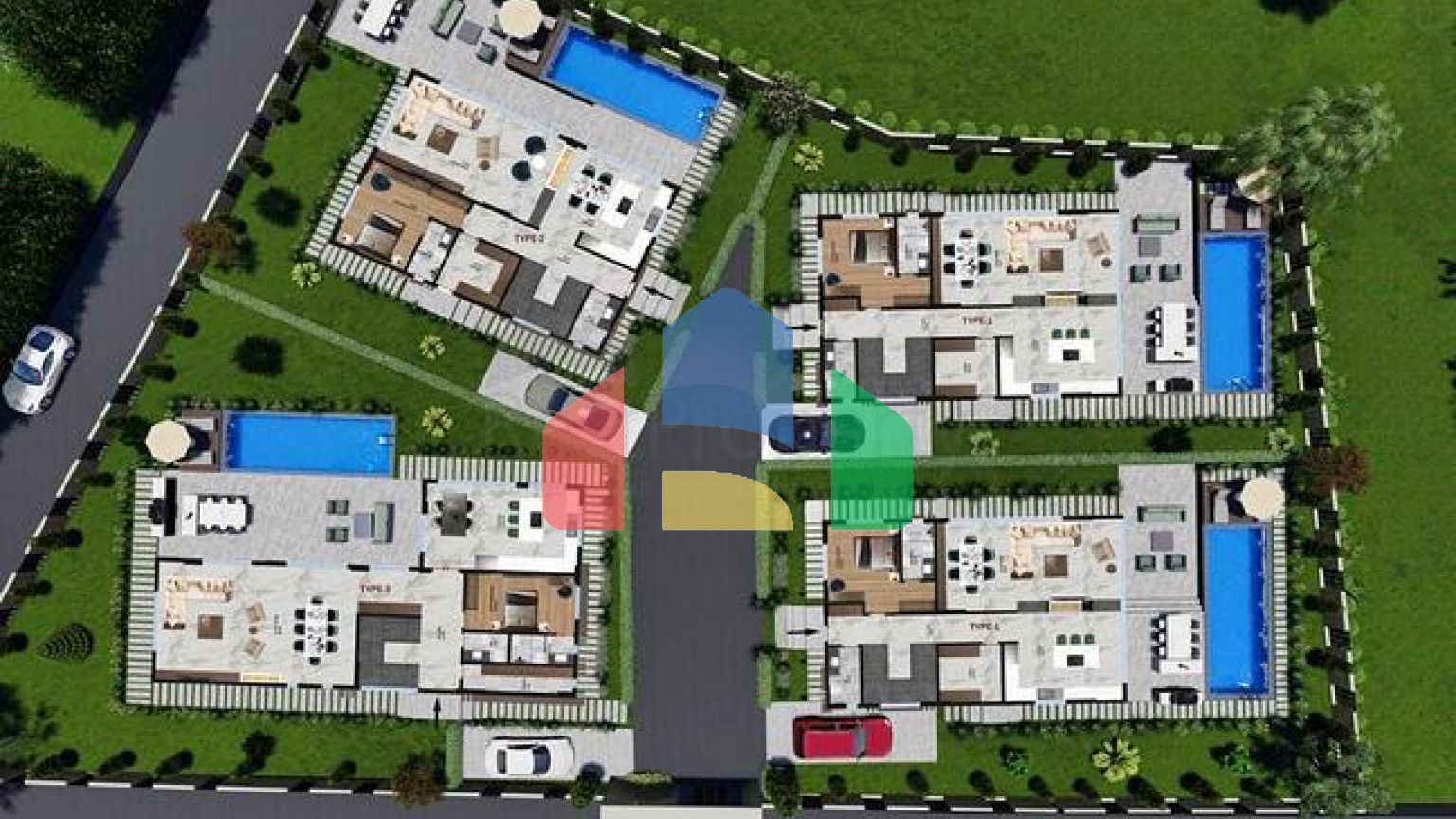 Инвестиционный проект виллы планировки 4+1 в районе Дошемеалты - Анталия