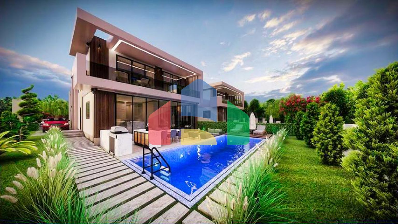 Инвестиционный проект виллы планировки 4+1 в районе Дошемеалты - Анталия