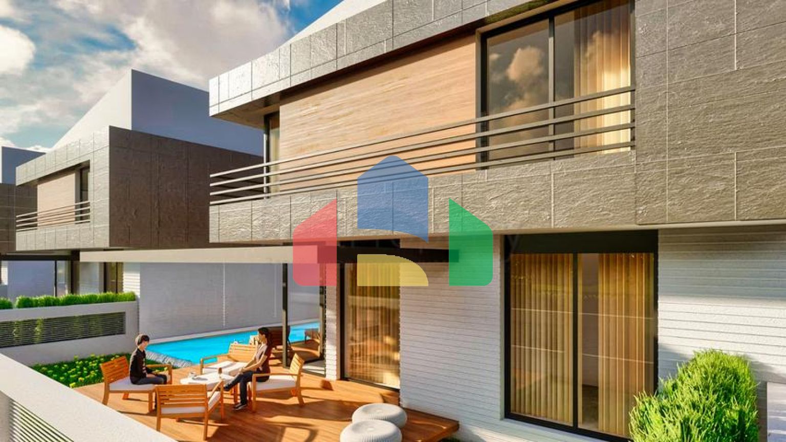 Виллы в закрытом комплексе район Дошемеалты - Анталия