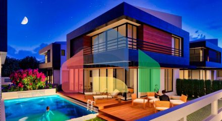 Виллы в закрытом комплексе район Дошемеалты - Анталия