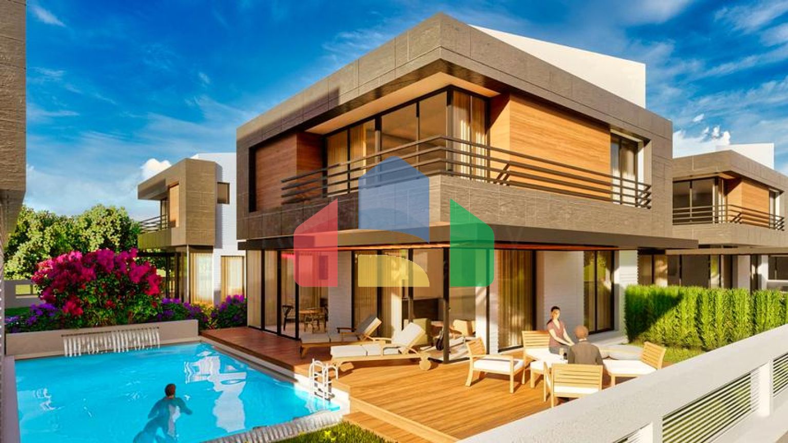 Виллы в закрытом комплексе район Дошемеалты - Анталия