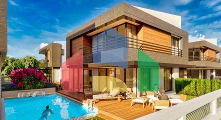 Виллы в закрытом комплексе район Дошемеалты - Анталия