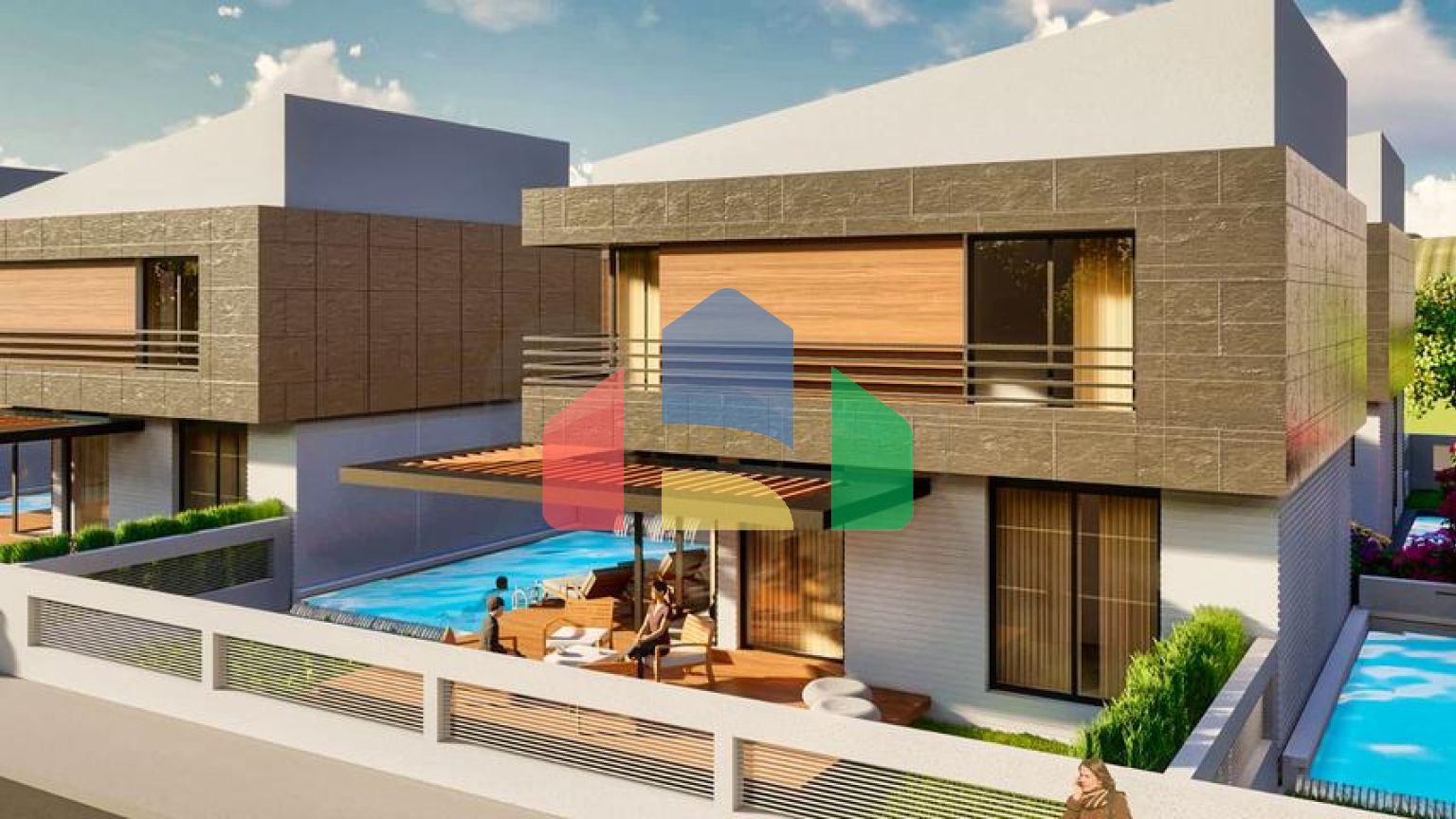 Виллы в закрытом комплексе район Дошемеалты - Анталия