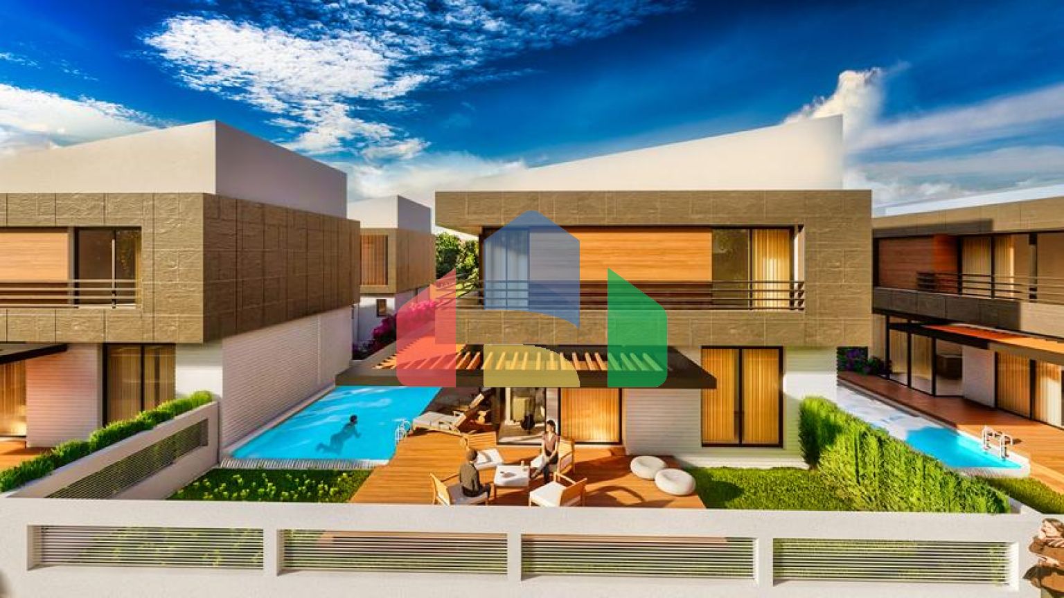 Виллы в закрытом комплексе район Дошемеалты - Анталия