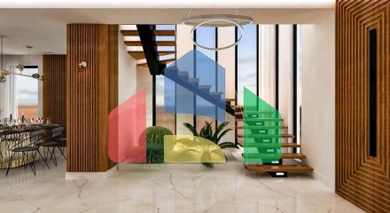 Вилла планировки 4+1 в районе Дошемеалты - Анталия