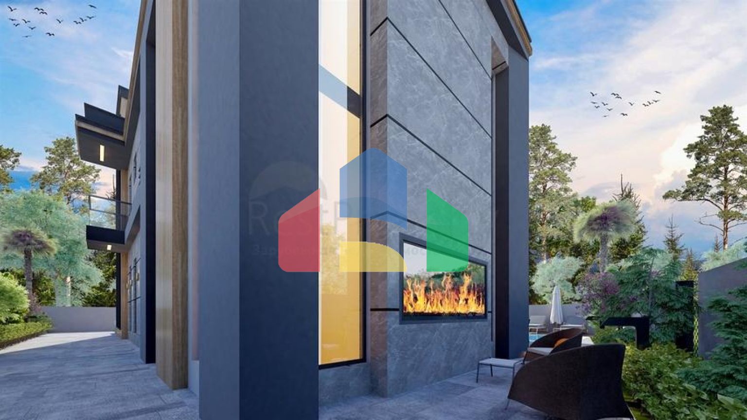 Вилла планировки 4+1 в районе Дошемеалты - Анталия