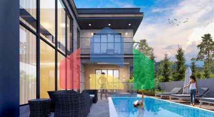 Вилла планировки 4+1 в районе Дошемеалты - Анталия