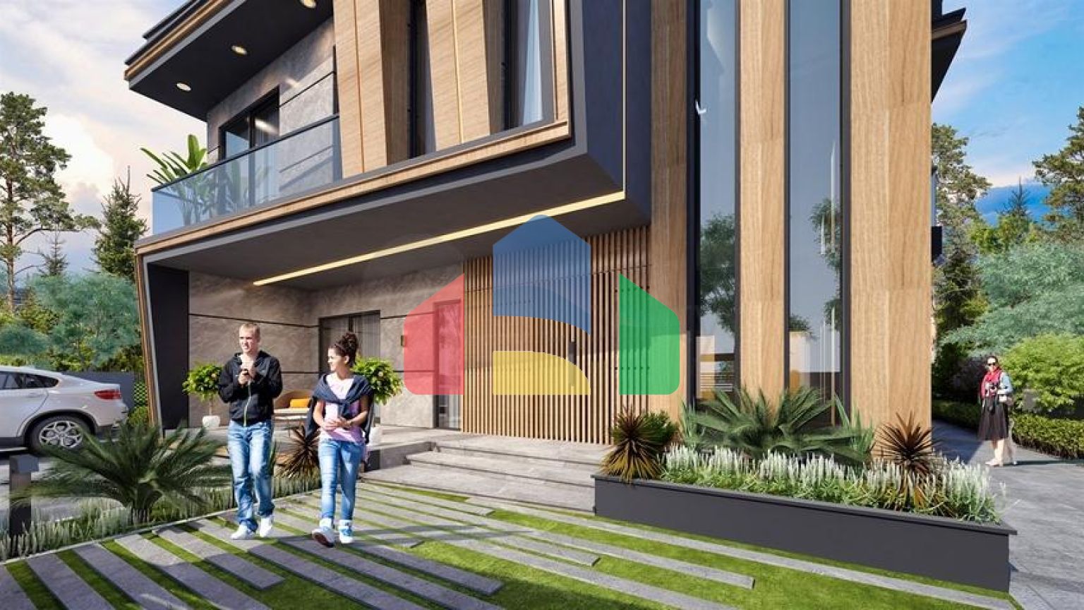 Вилла планировки 4+1 в районе Дошемеалты - Анталия