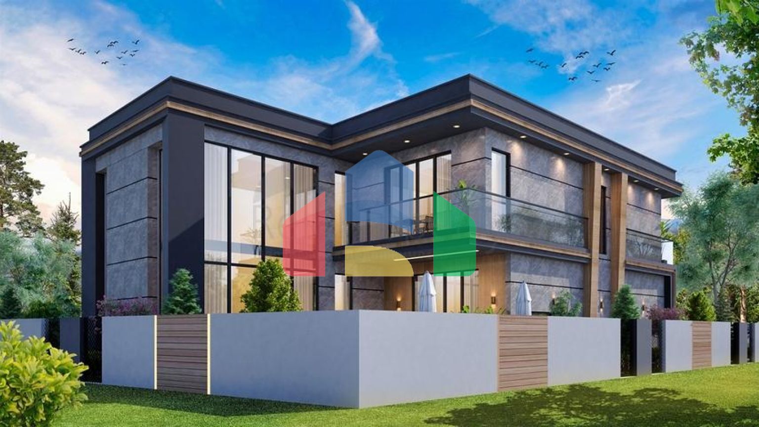 Вилла планировки 4+1 в районе Дошемеалты - Анталия