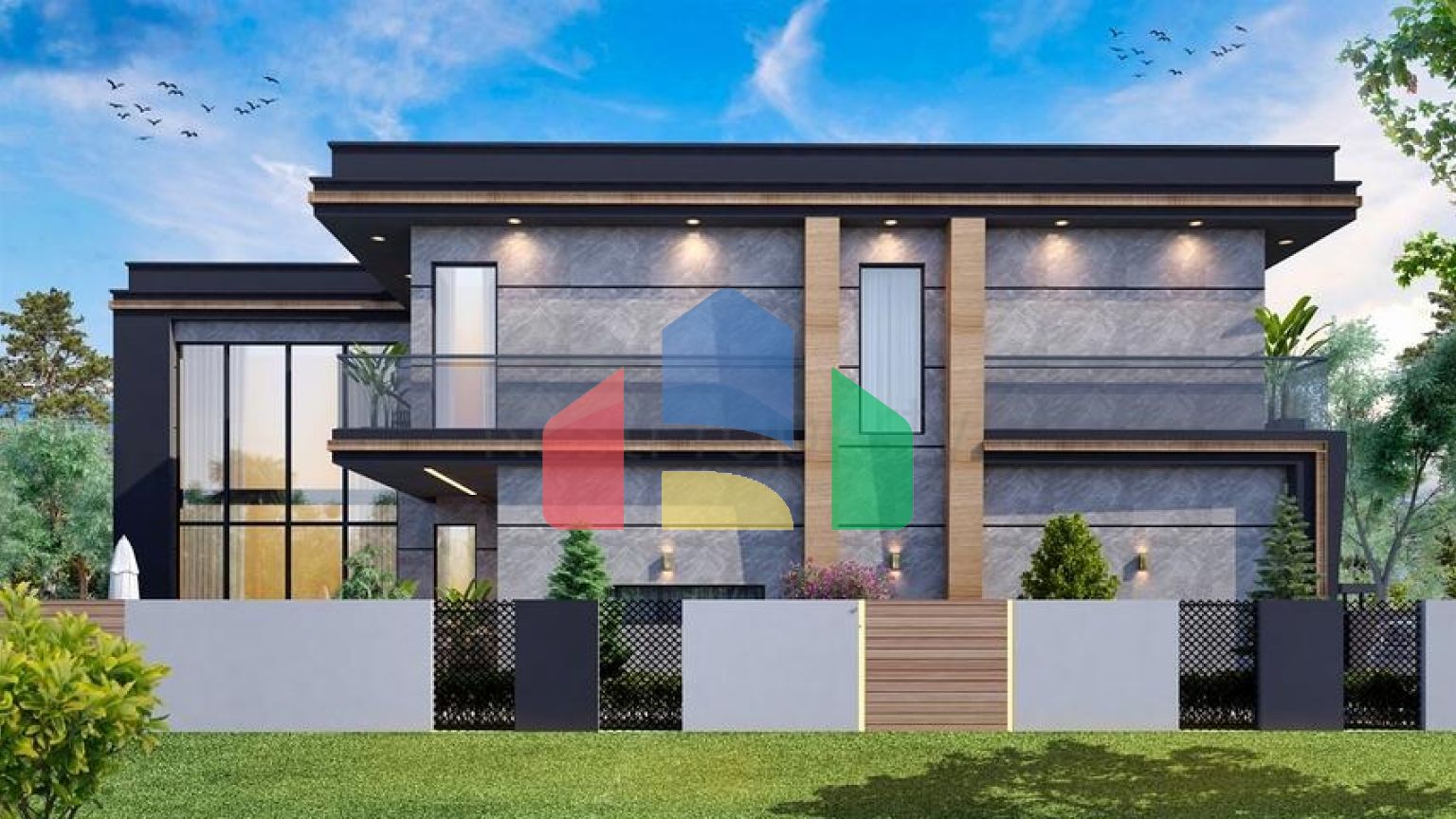 Вилла планировки 4+1 в районе Дошемеалты - Анталия