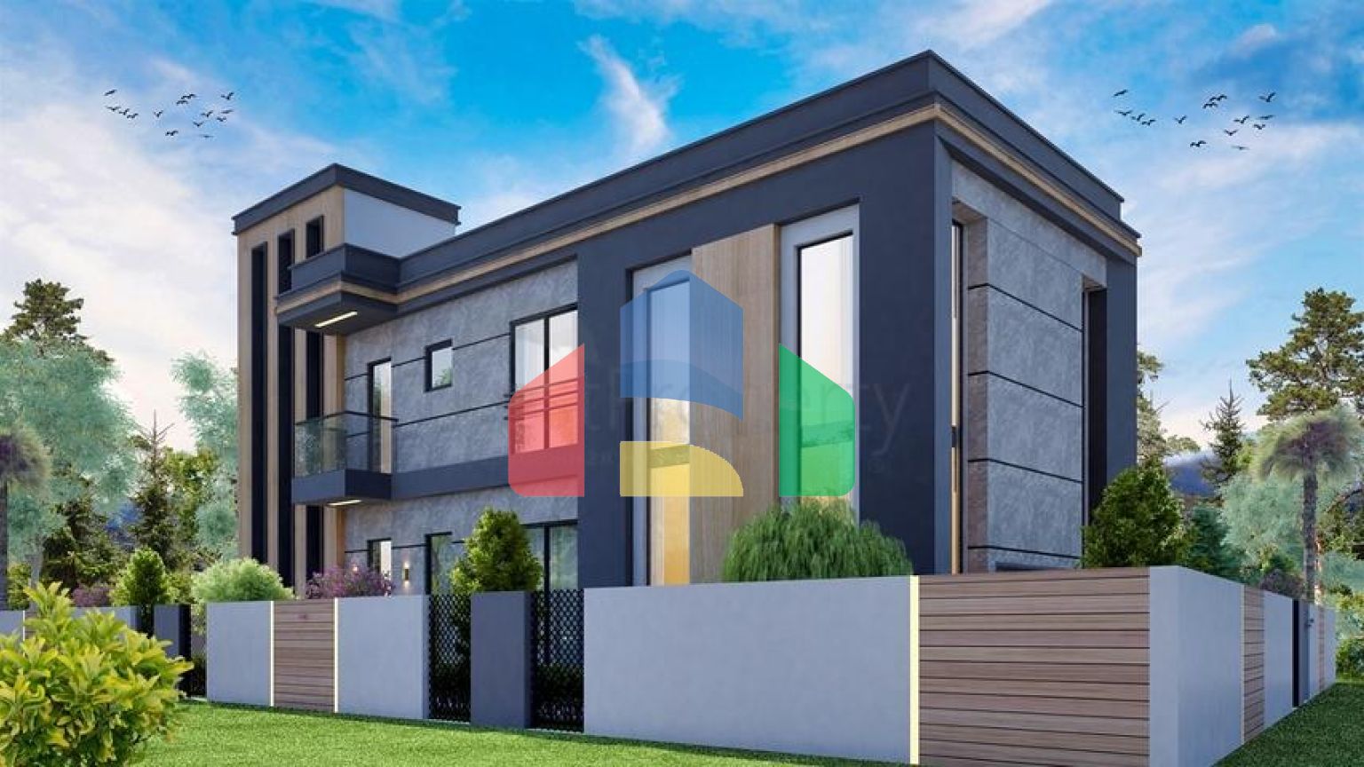 Вилла планировки 4+1 в районе Дошемеалты - Анталия