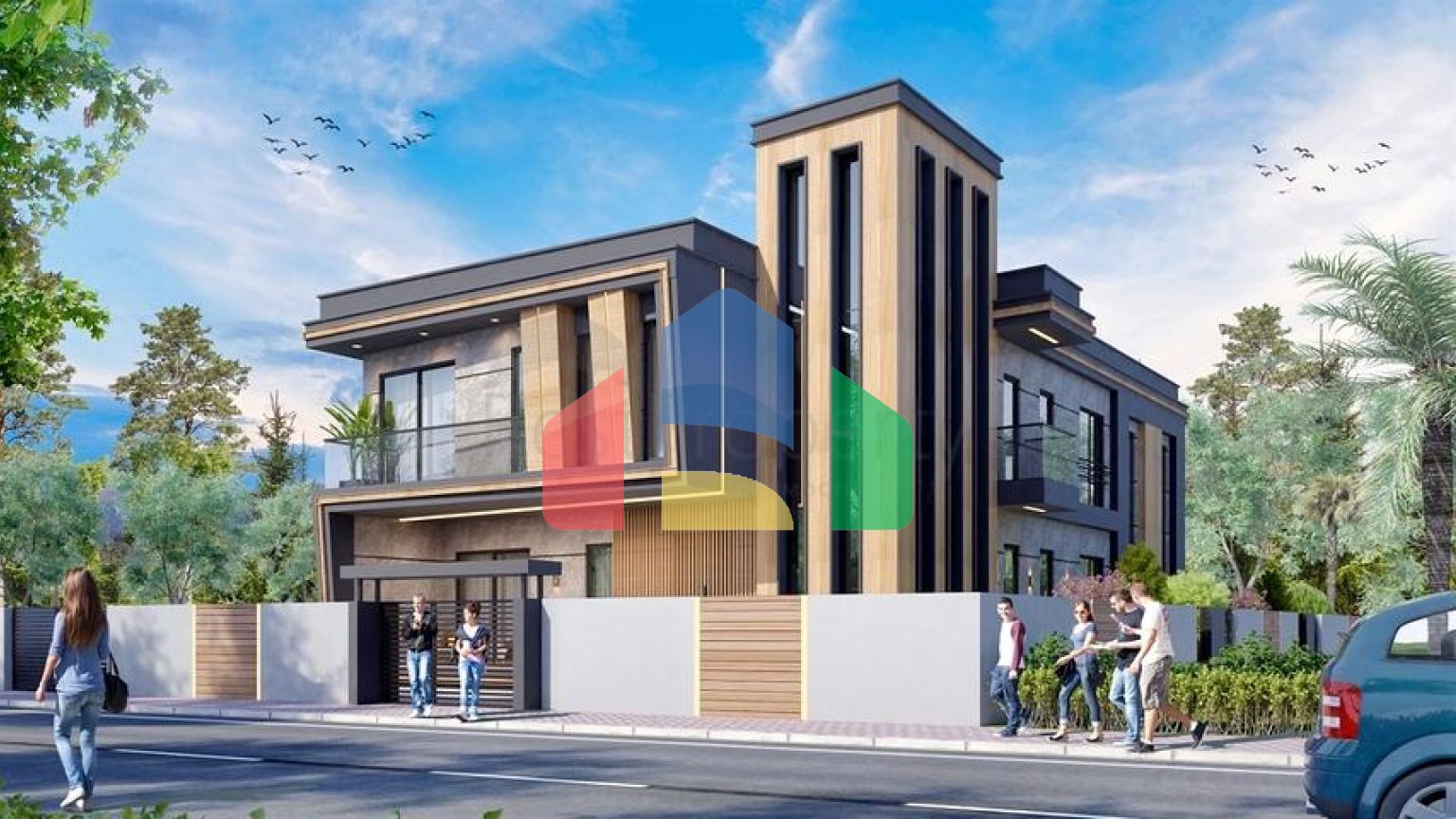 Вилла планировки 4+1 в районе Дошемеалты - Анталия