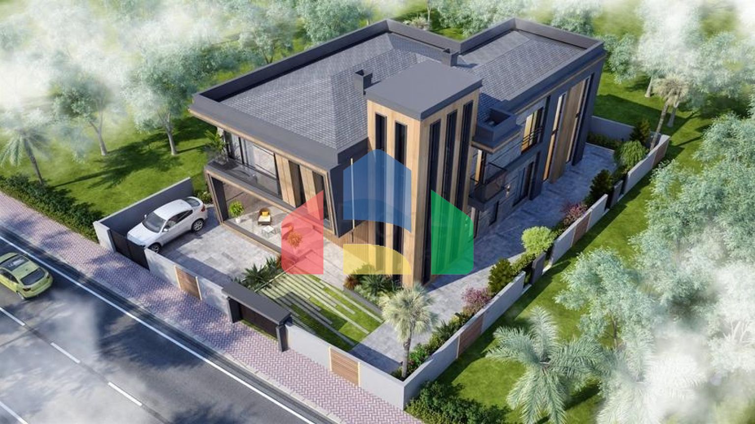 Вилла планировки 4+1 в районе Дошемеалты - Анталия