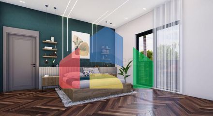 Вілла планування 5 + 1 в районі Дошемеалти - Анталія