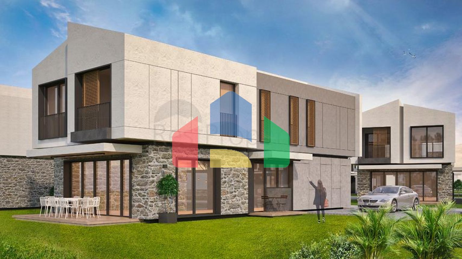 Виллы планировки 5+1  в комплексе,в районе Дошемеалты - Анталия