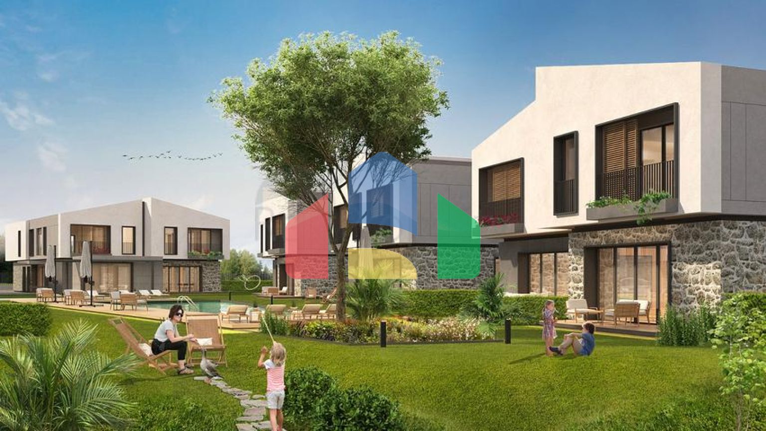 Виллы планировки 5+1  в комплексе,в районе Дошемеалты - Анталия