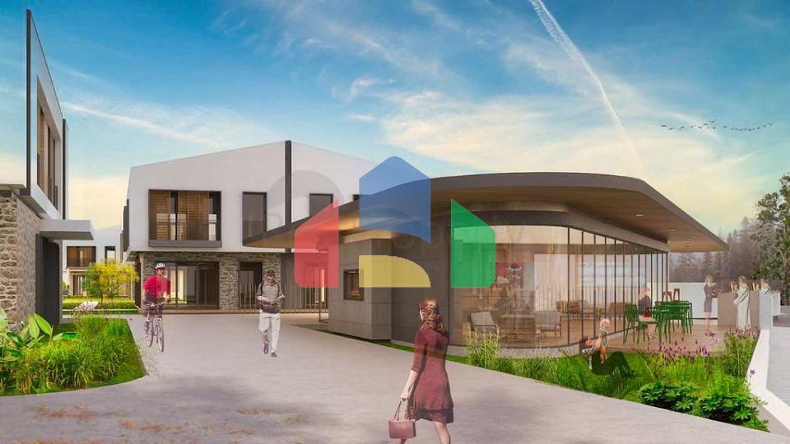 Виллы планировки 5+1  в комплексе,в районе Дошемеалты - Анталия