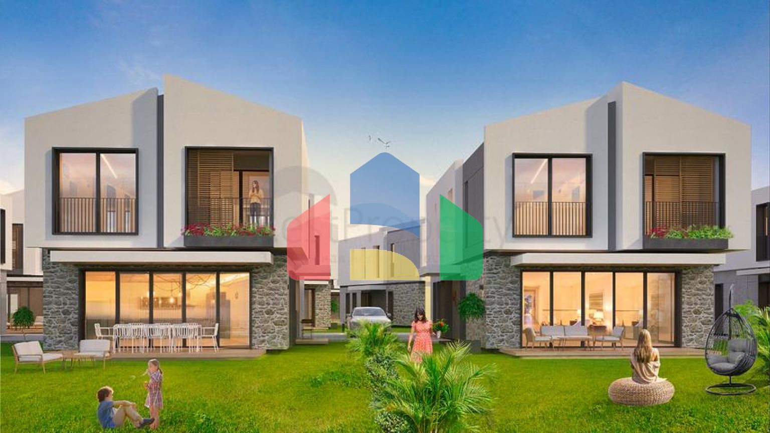 Виллы планировки 5+1  в комплексе,в районе Дошемеалты - Анталия