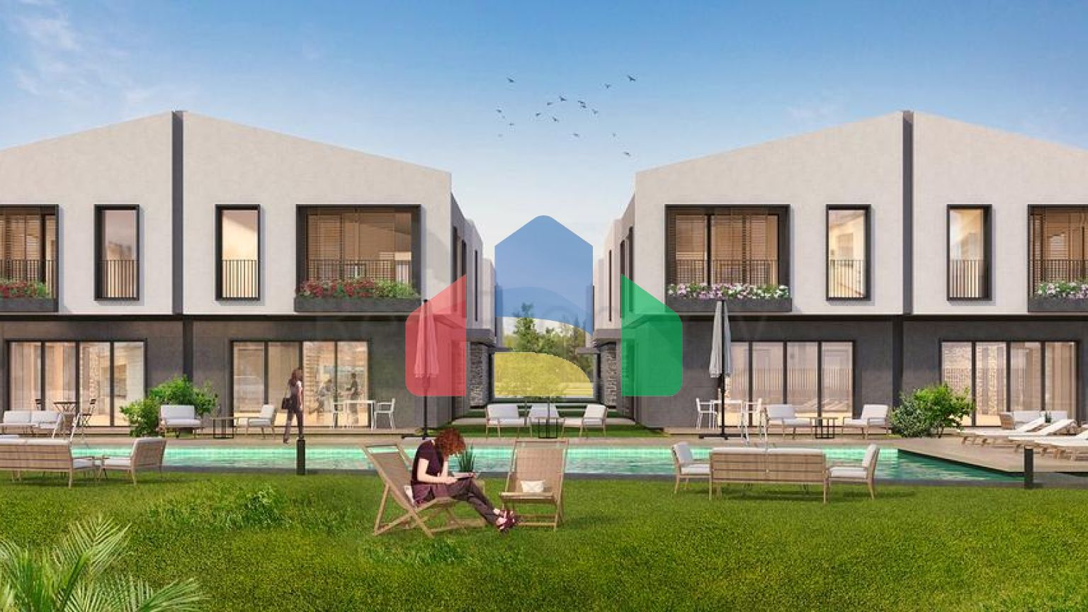 Виллы планировки 5+1  в комплексе,в районе Дошемеалты - Анталия