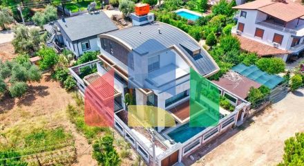 Простора вілла планування 6 + 1 в районі Дошемеалти - Анталія