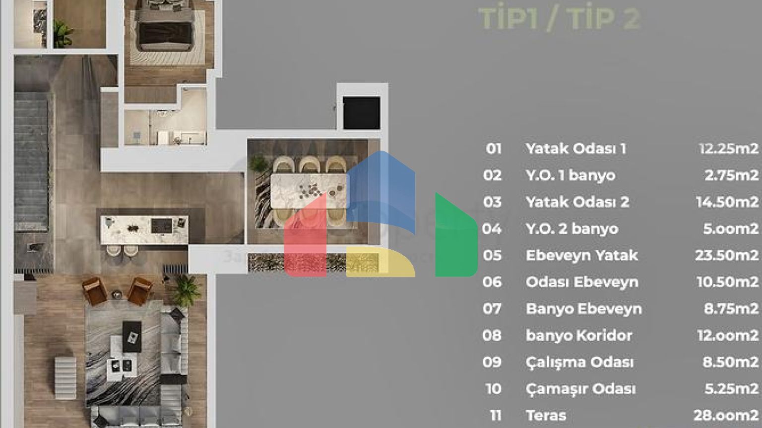 Инвестиционный проект, Виллы в районе Дошемеалты - Анталия