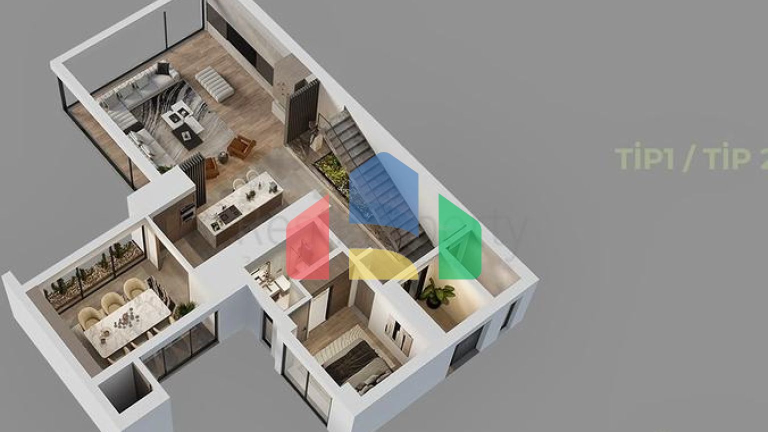 Инвестиционный проект, Виллы в районе Дошемеалты - Анталия