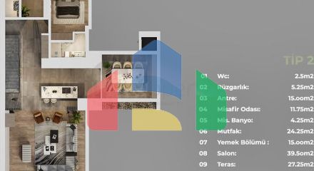 Инвестиционный проект, Виллы в районе Дошемеалты - Анталия