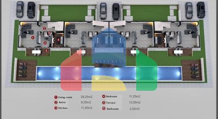 Вілла планування 4 + 1 в районі Дошемеалти - Анталія Вілла планування 4 + 1 в районі Дошемеалти - Анталія