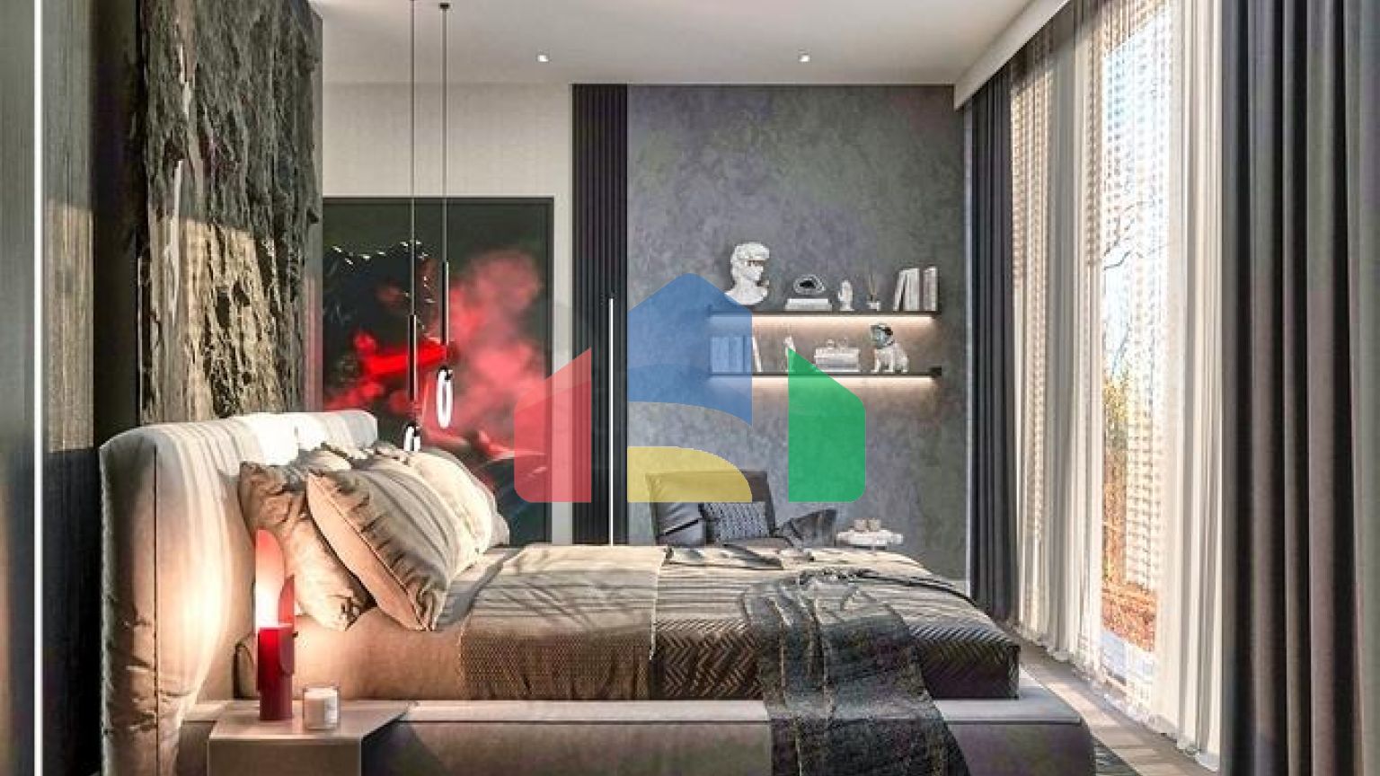 Вілла планування 4 + 1 в районі Дошемеалти - Анталія