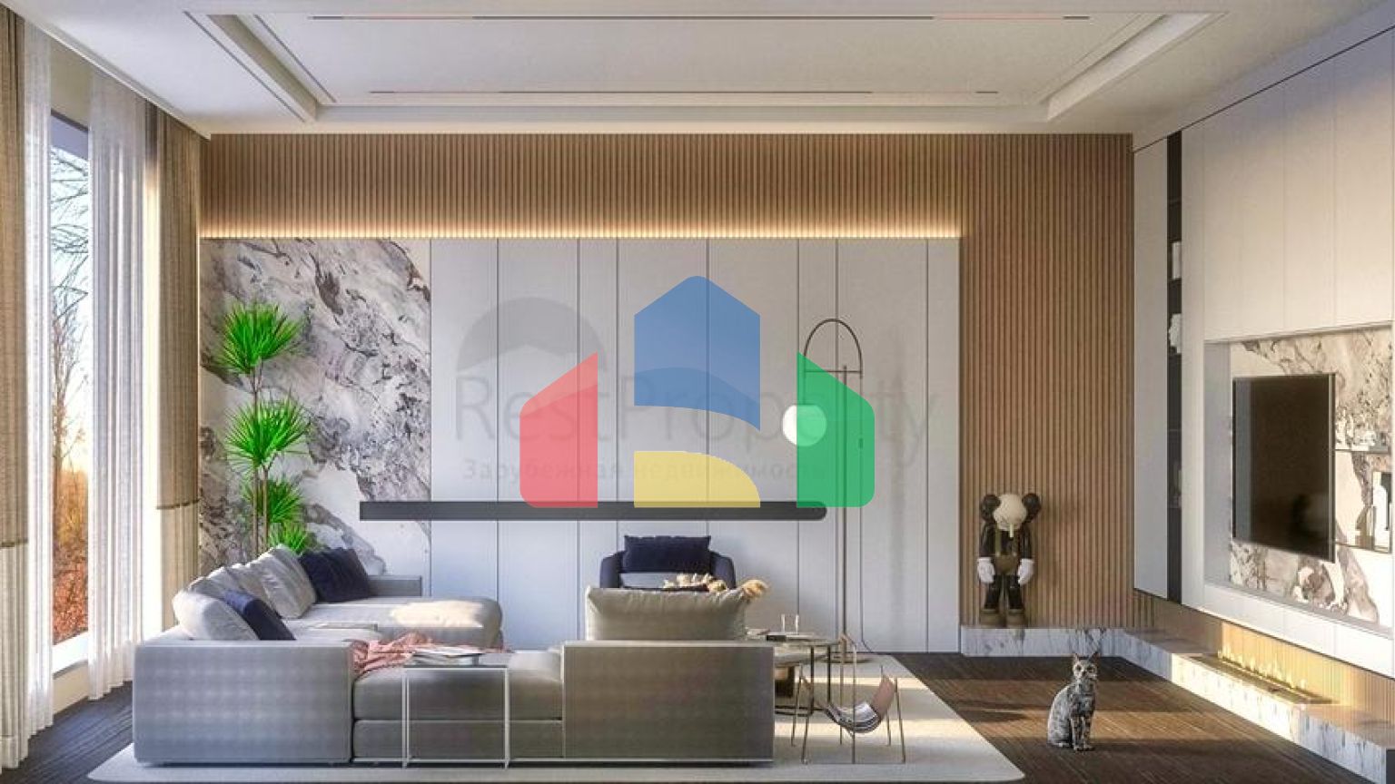 Вілла планування 4 + 1 в районі Дошемеалти - Анталія