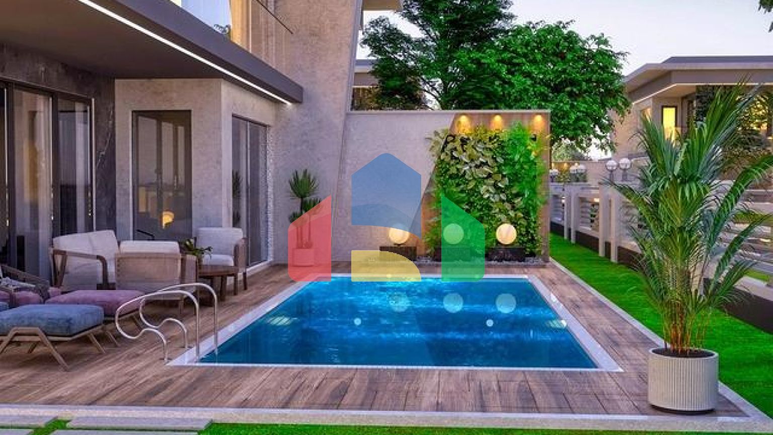 Вілла планування 4 + 1 в районі Дошемеалти - Анталія