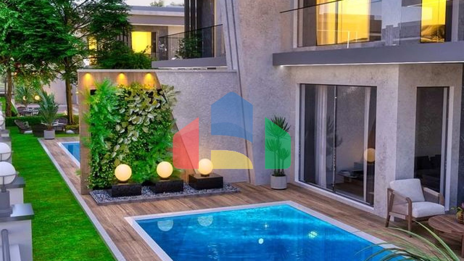 Вілла планування 4 + 1 в районі Дошемеалти - Анталія