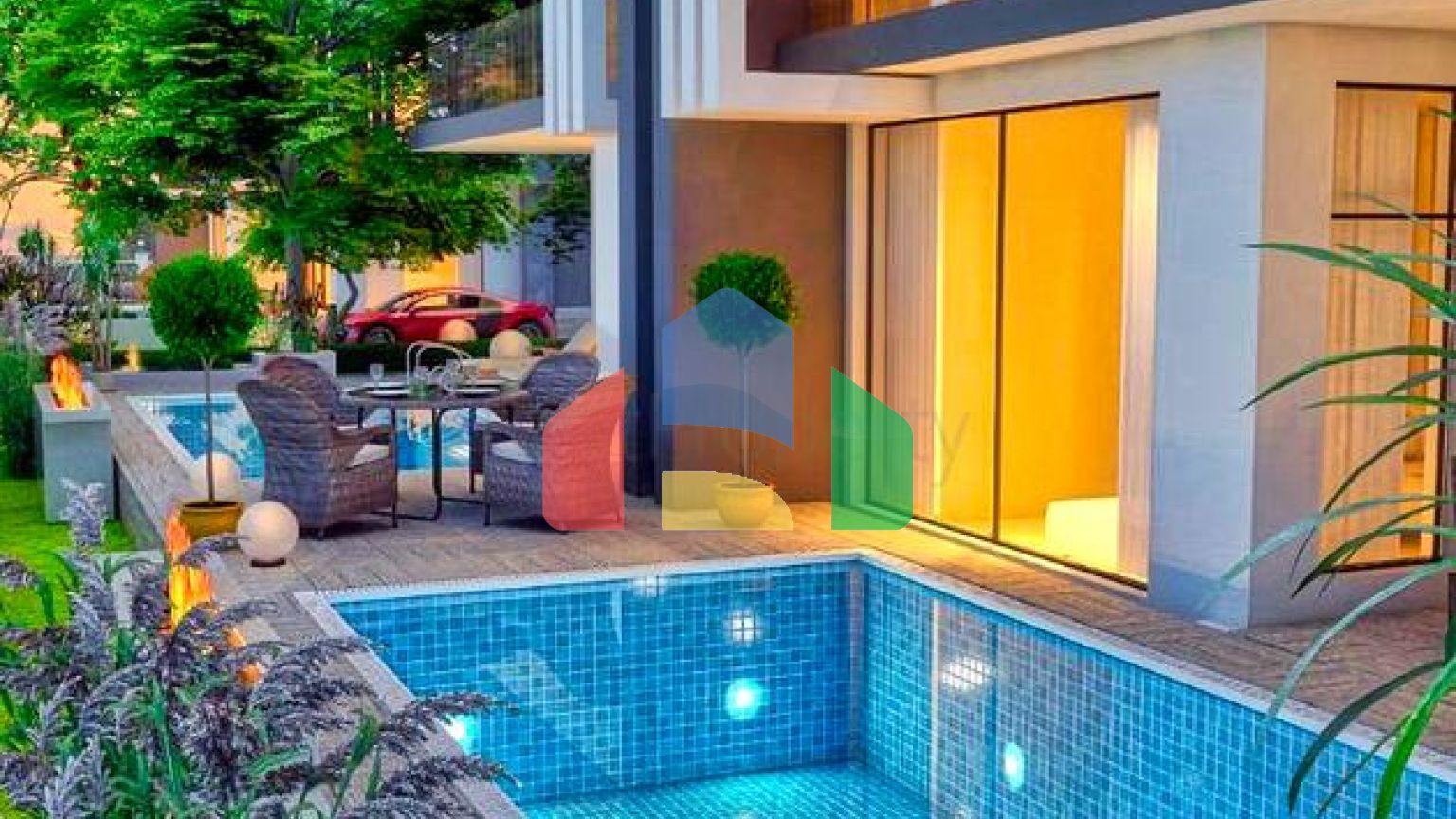 Вілла планування 4 + 1 в районі Дошемеалти - Анталія