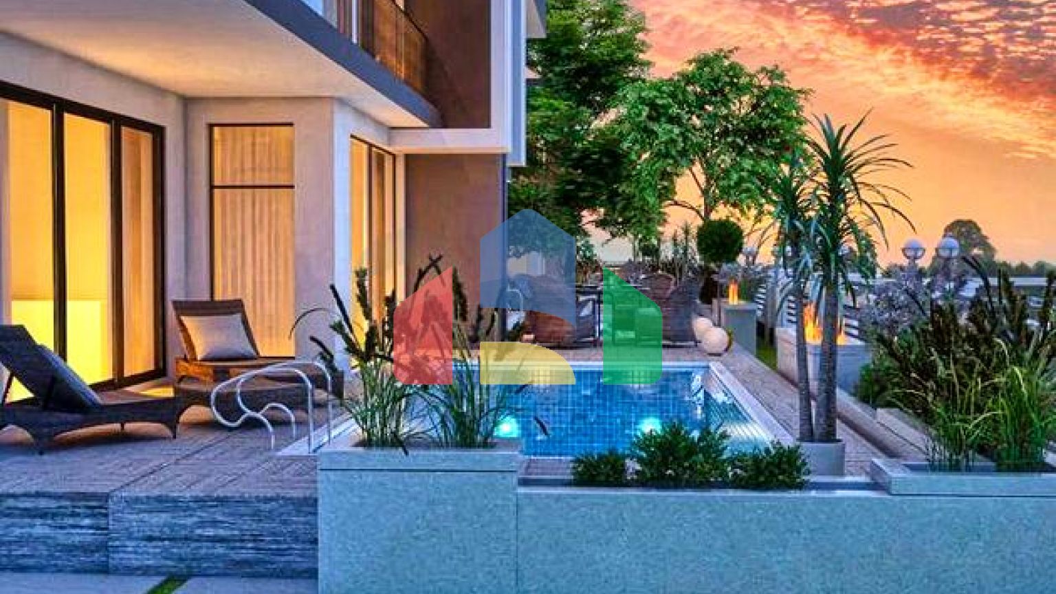 Вілла планування 4 + 1 в районі Дошемеалти - Анталія