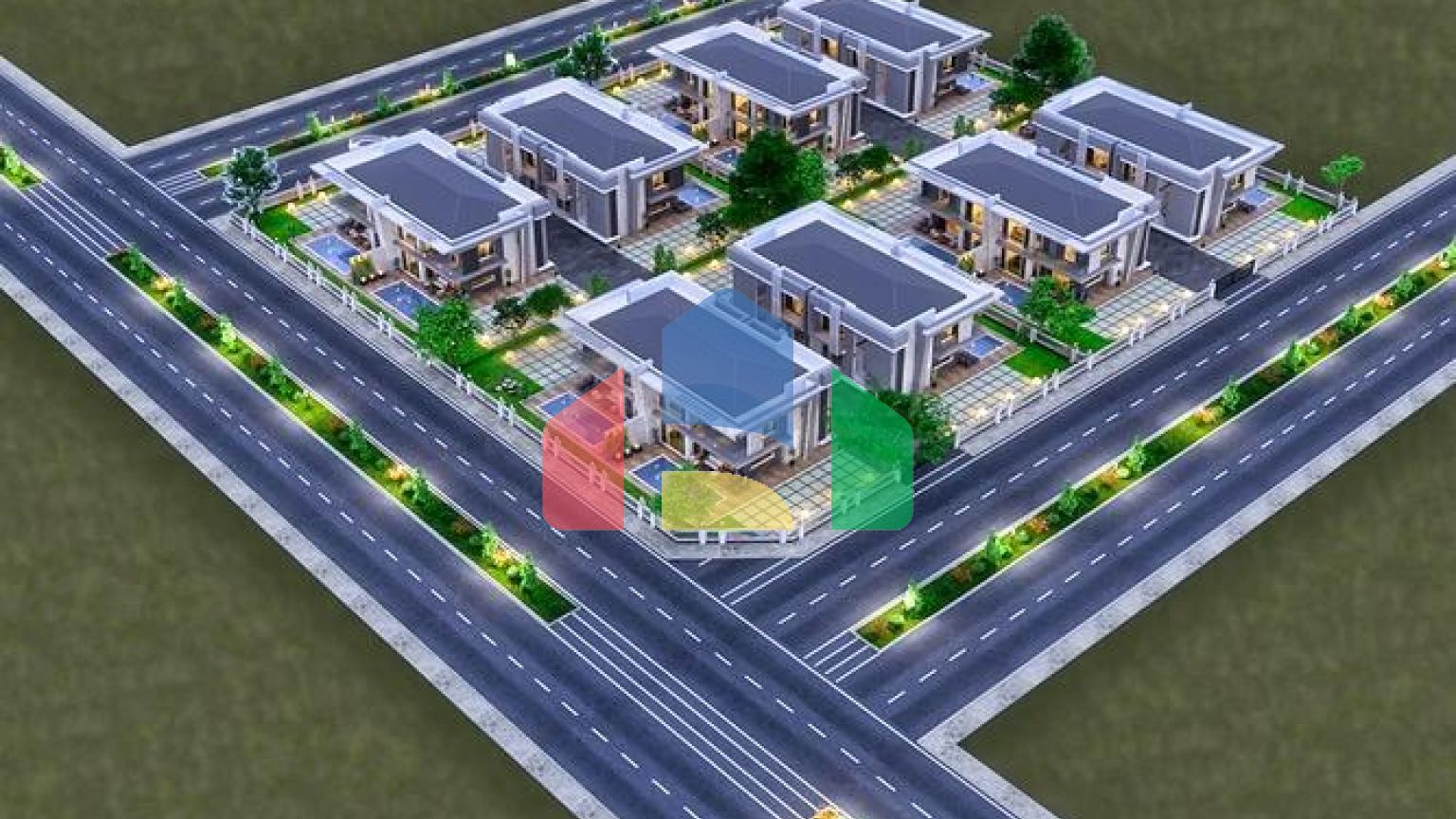 Вілла планування 4 + 1 в районі Дошемеалти - Анталія