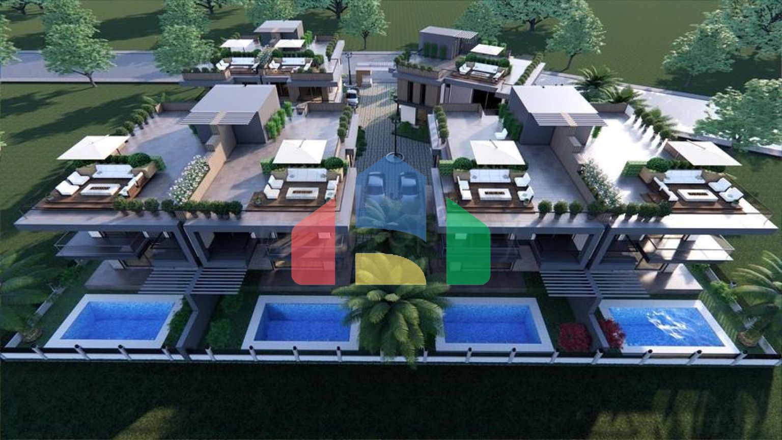 На продаж пропонуються вілли планування 4 + 1 в районі Дошемеалти - Анталія