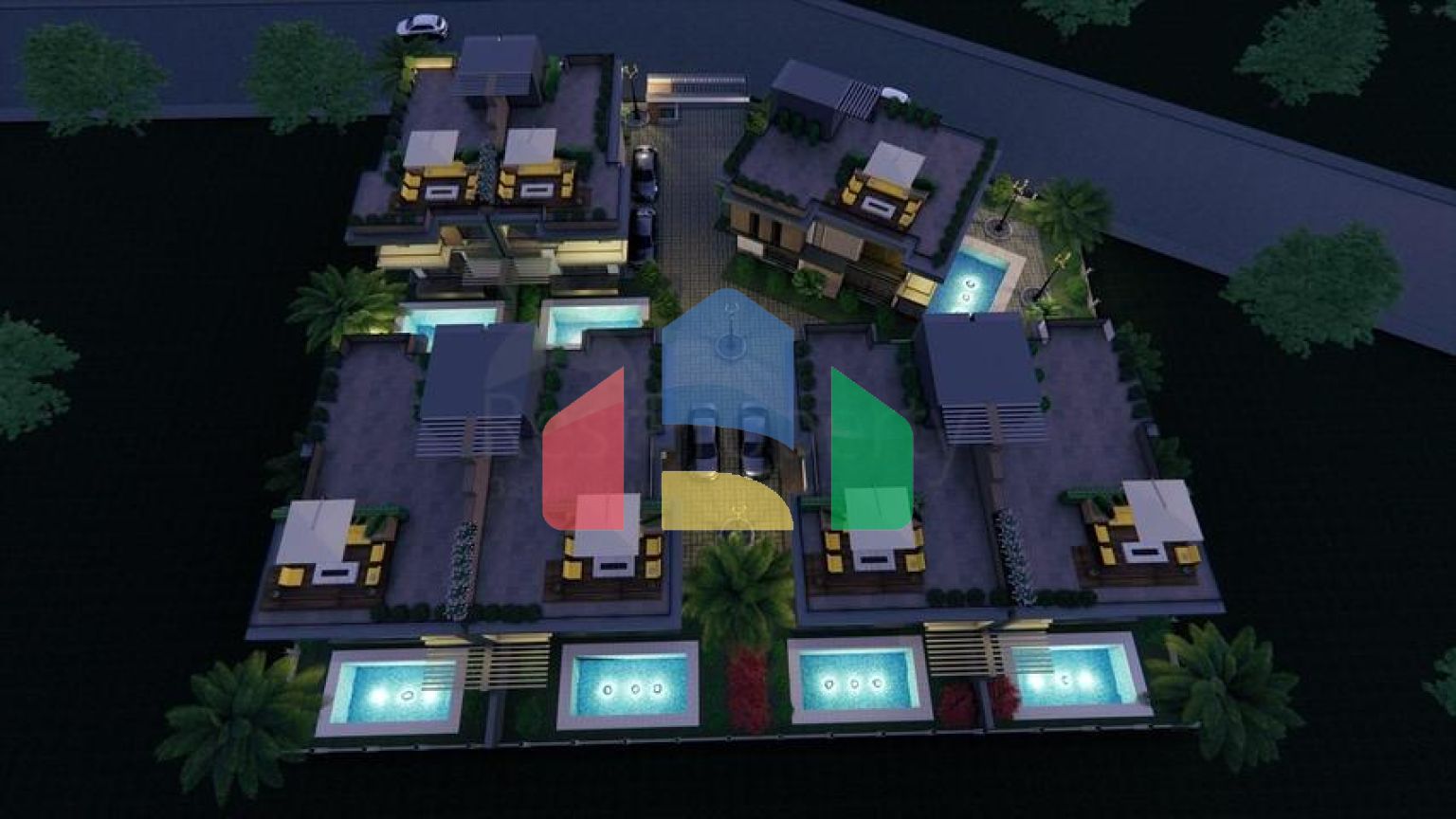 На продаж пропонуються вілли планування 4 + 1 в районі Дошемеалти - Анталія