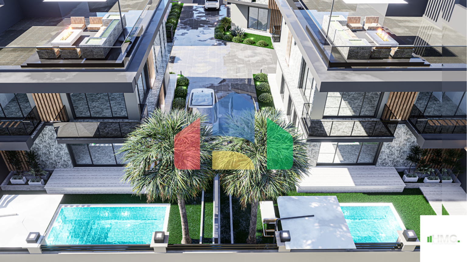 На продаж пропонуються вілли планування 4 + 1 в районі Дошемеалти - Анталія