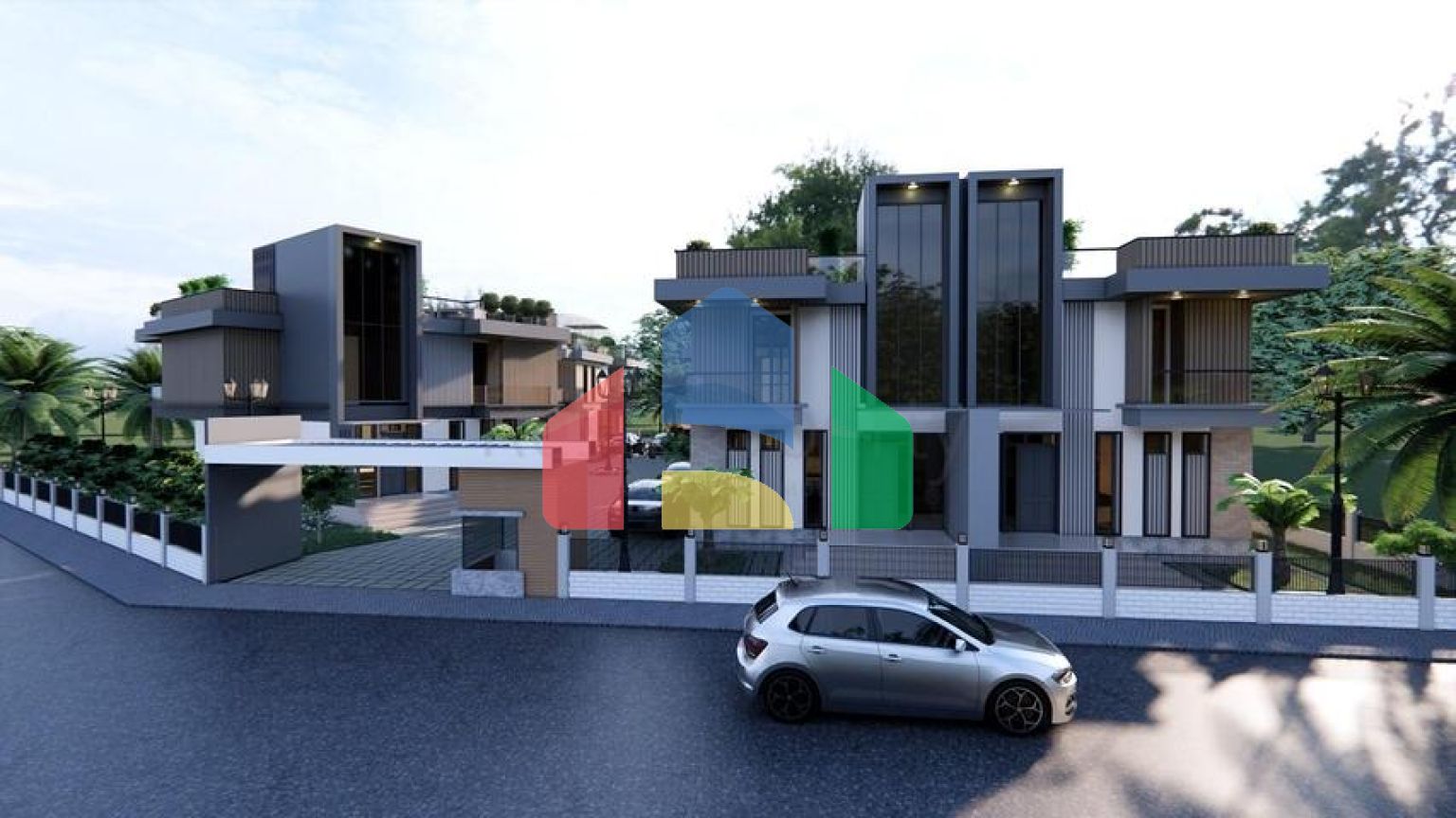 На продаж пропонуються вілли планування 4 + 1 в районі Дошемеалти - Анталія