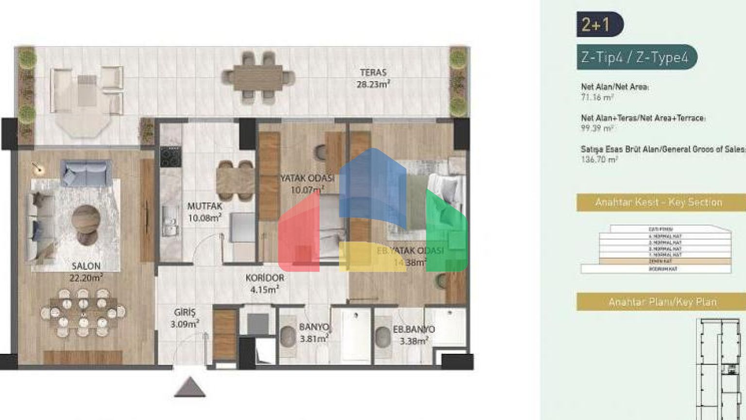 Квартира 4+1 в Стамбуле
