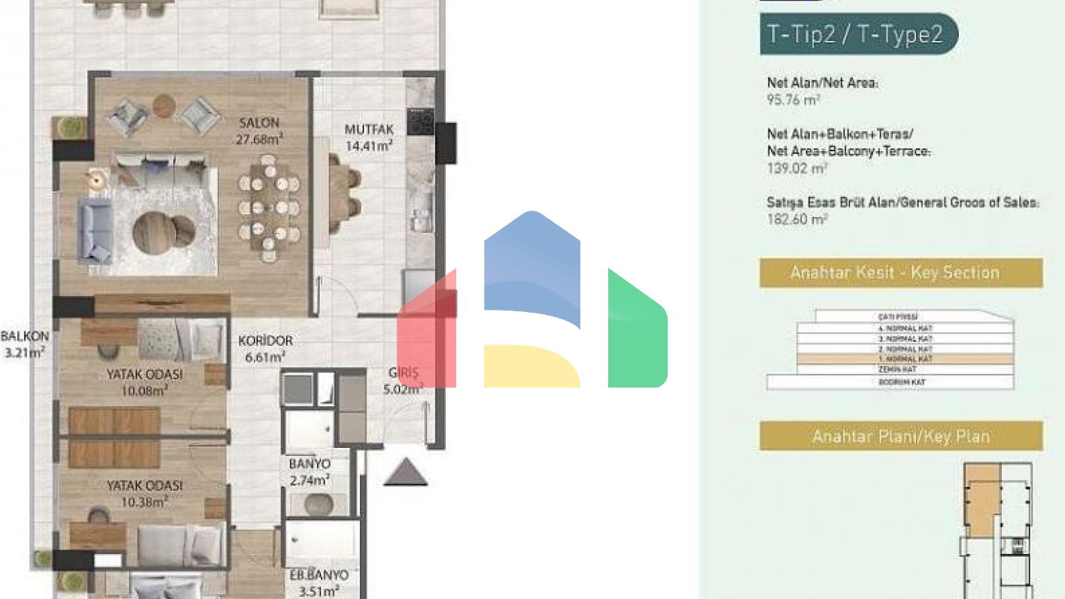 Квартира 4+1 в Стамбуле