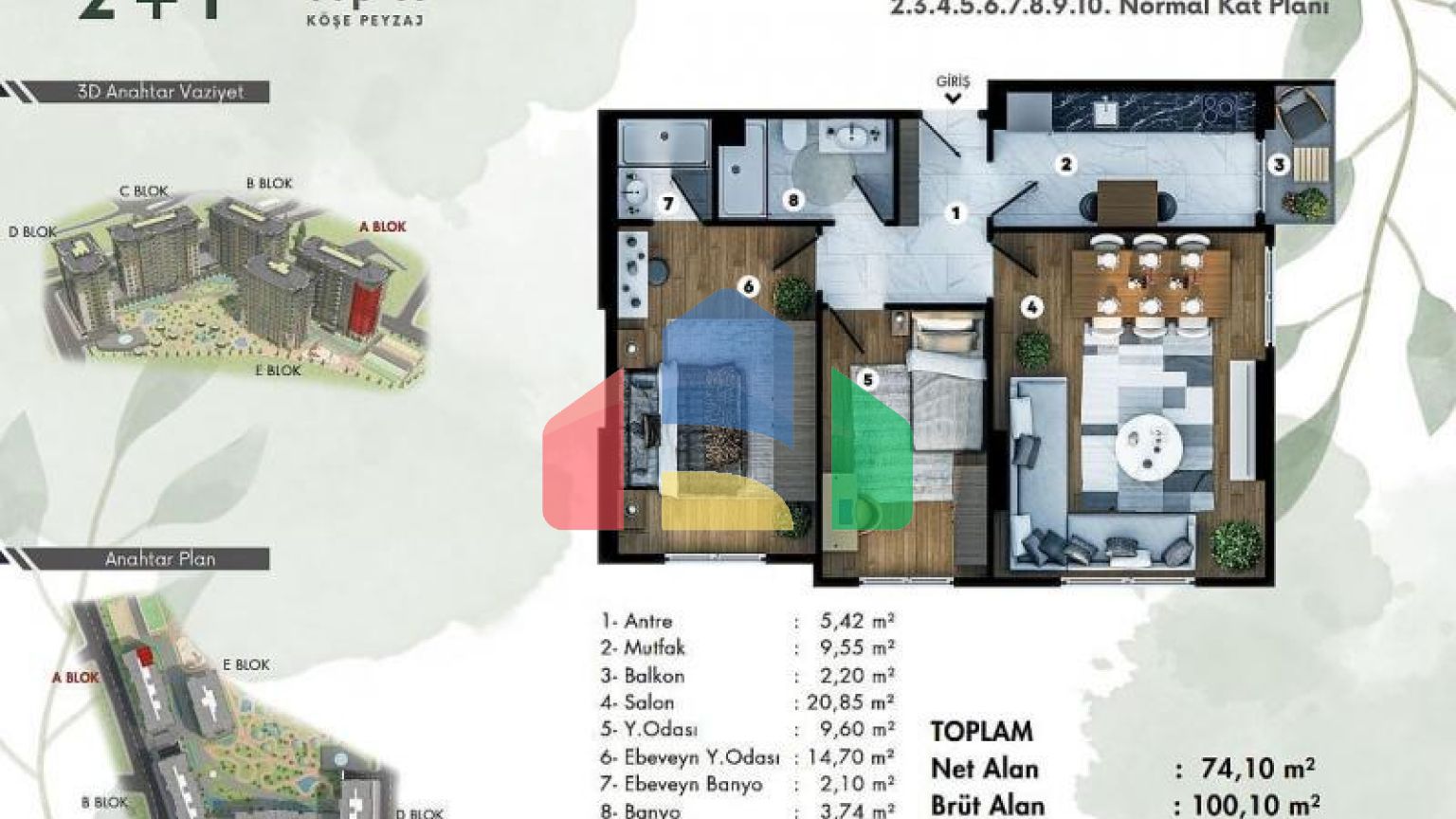 Квартира 4+1 в Стамбуле