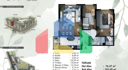 Квартира 4+1 в Стамбуле