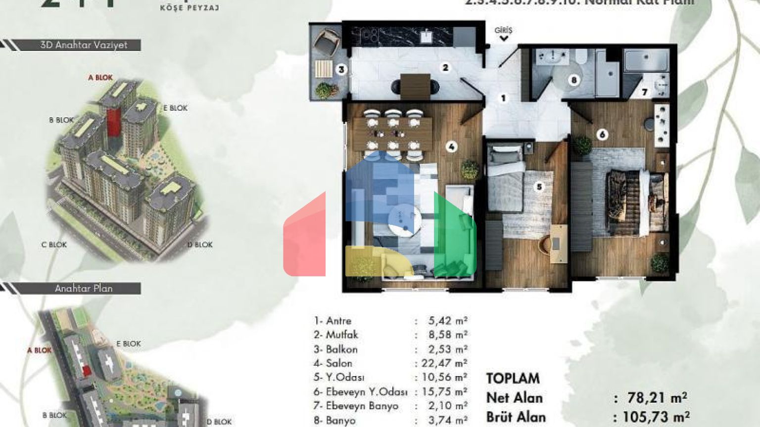 Квартира 4+1 в Стамбуле